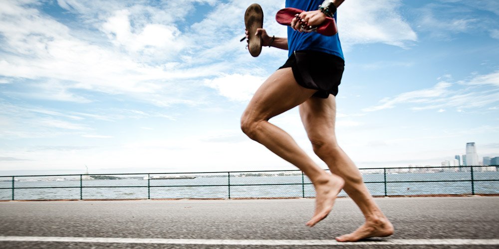 barefoot running